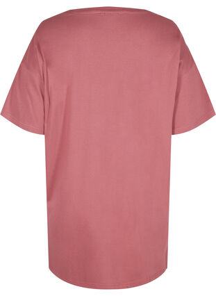 Lang kortærmet t-shirt i bomuld, Deco Rose, Packshot image number 1