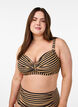 Bikini bh med b&oslash;jle og m&oslash;nster, Brun, Model image number 0