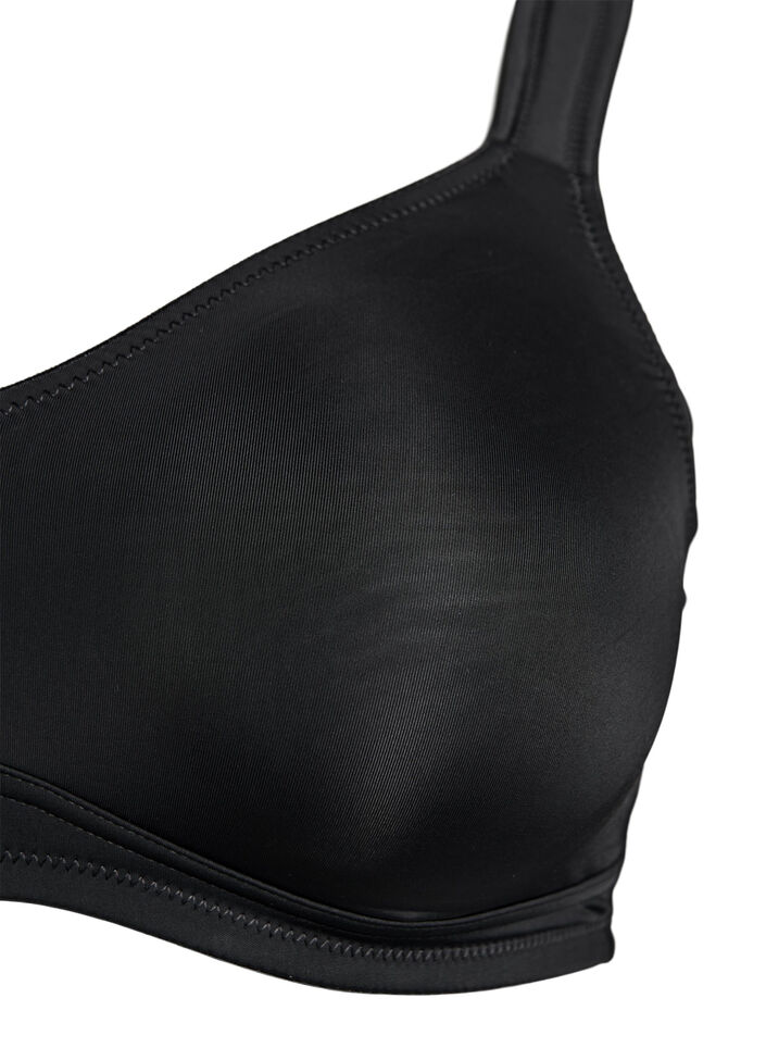 Komfort-bh med polstrede stropper, Sort, Packshot image number 2