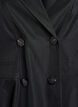 A-formet for&aring;rsfrakke med dobbeltradet lukning, Sort, Packshot image number 2