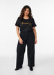 T-shirt med motiv, Sort, Model image number 1
