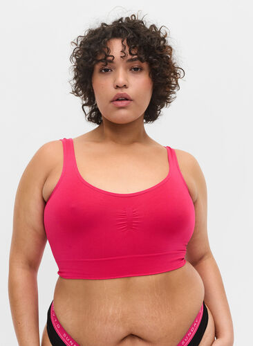 Seamless bh med stretch, Bright Rose, Model image number 0