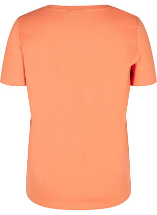 Kortærmet t-shirt med print, Brandied Melon, Packshot image number 1