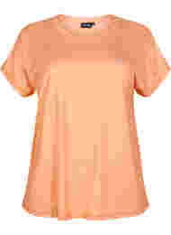 Kortærmet trænings t-shirt, Apricot Nectar