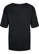 Oversize bomulds t-shirt med tryk, Black GOOD, Packshot image number 1
