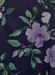 Chiffonbluse med blomster og lange &aelig;rmer , Bl&aring;, Packshot image number 2