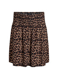 Kort nederdel med smocktalje, Brun