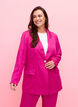 Tone-i-tone jacquard blazer i viskose, Rose Violet, Model image number 0