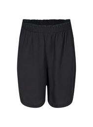 Løse bermuda shorts med smock, Black