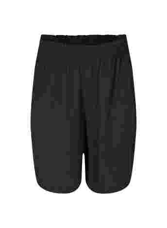 Løse bermuda shorts med smock