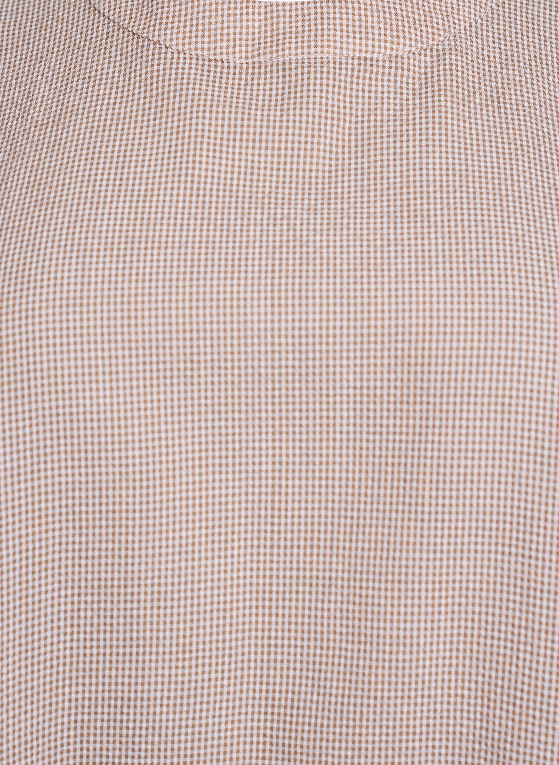 Zizzi Tunika med A-form og korte ballon&aelig;rmer, Beige, Packshot image number 2