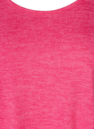 Løs bluse med lange ærmer, Fandango Pink ASS, Packshot image number 2