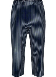 Løse bukser med 7/8 længde, Navy Blazer Stripe