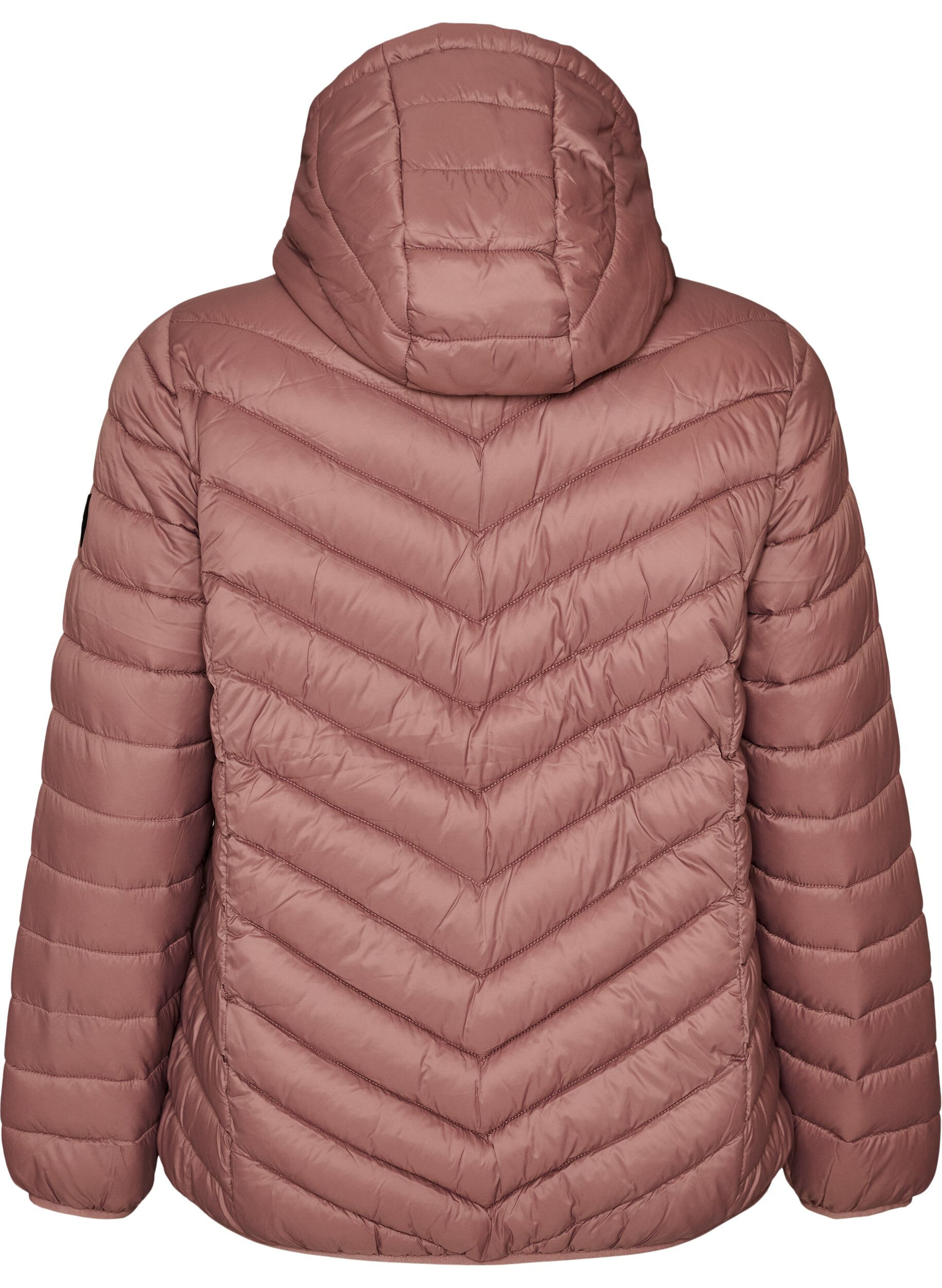 ZizziLetv&aelig;gts jakke med h&aelig;tte, Lyser&oslash;d, Packshot image number 1