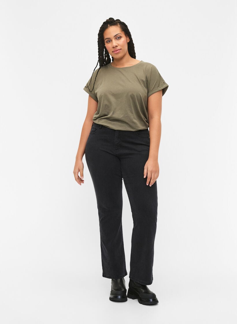 2-pak kortærmet t-shirts, Grøn, Model image number 1