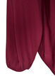 Viskosebluse med V-hals og lange &aelig;rmer, R&oslash;d, Packshot image number 3