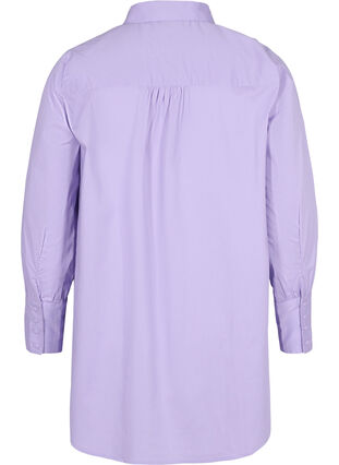 Langærmet skjorte med høj cuff, Lavender, Packshot image number 1
