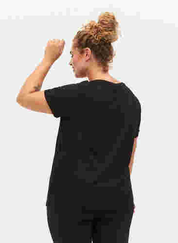 Trænings t-shirt med print, Black Don't Quit , Model image number 1