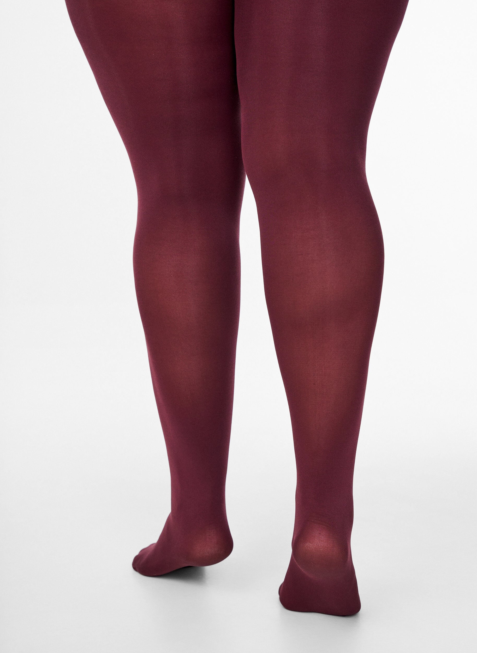 ZizziStr&oslash;mpebukser i 100 denier, R&oslash;d, Model image number 1