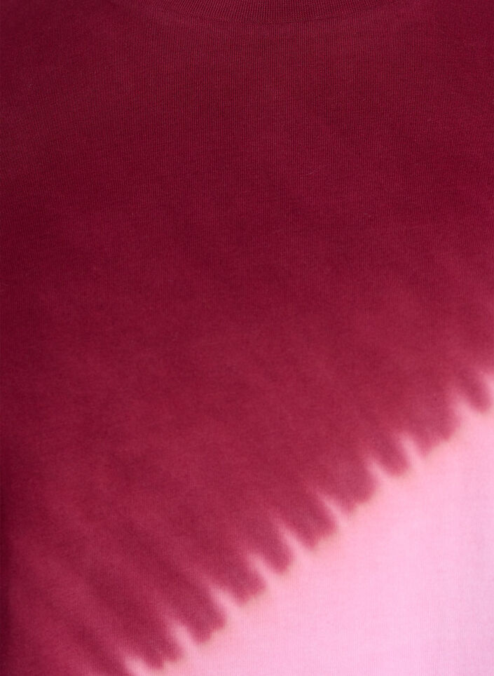 Dip dye t-shirt i økologisk bomuld, Rød, Packshot image number 2