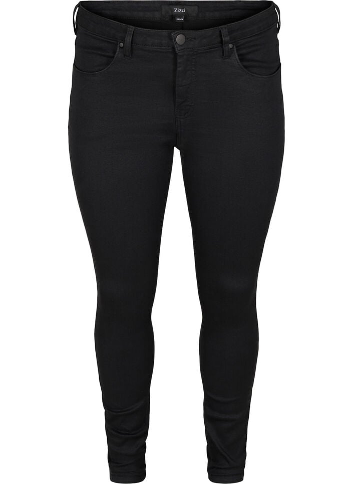 Super slim Amy jeans med h&oslash;j talje, Black, Packshot image number 0