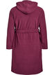 Morgenkåbe med lynlås og hætte, Mørk Bordeaux, Packshot image number 1