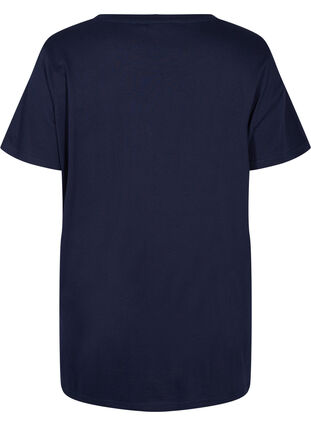 Oversize nat t-shirt i økologisk bomuld, Night Sky Lips, Packshot image number 1