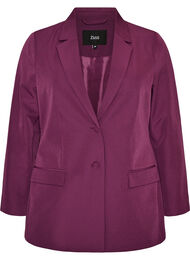 Klassisk blazer med knaplukning, Lilla