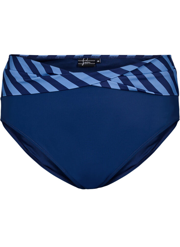 Bikini trusse med wrapdetalje, Bl&aring;, Packshot image number 0