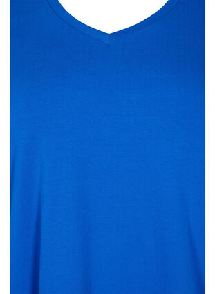 Ensfarvet basis t-shirt i bomuld, Skydiver, Packshot image number 2