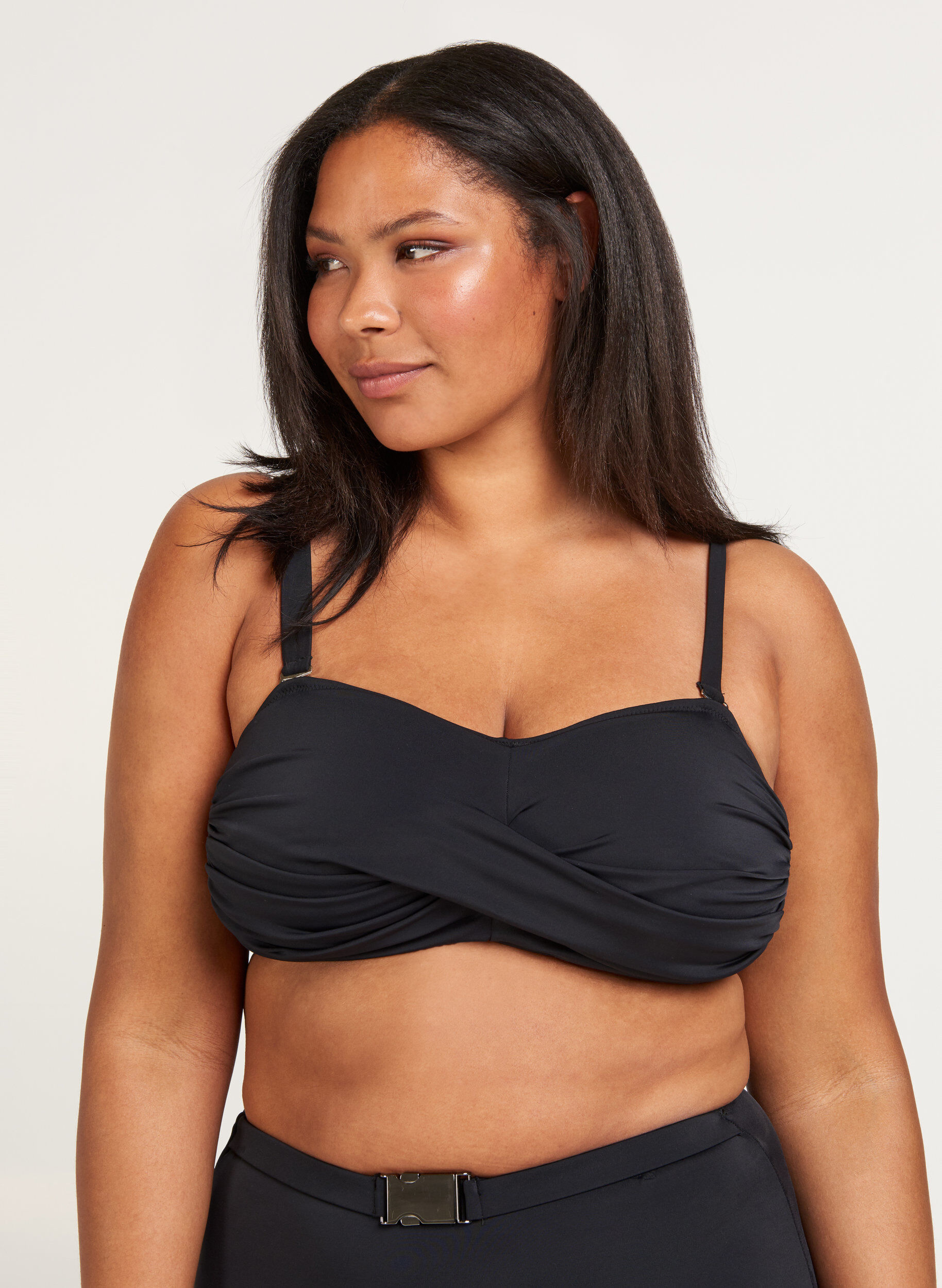 Zizzi Bikini overdel, Black, Model image number 0