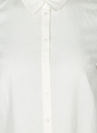 Kortærmet tunika med broderi anglaise, Bright White, Packshot image number 2