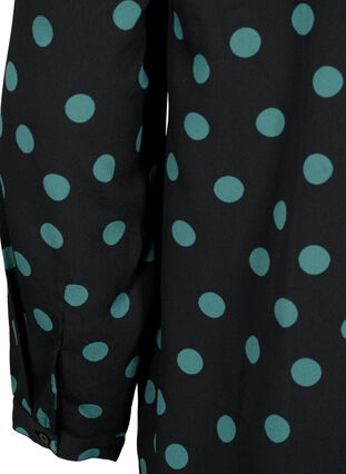 FLASH - Langærmet bluse med print, Dot, Packshot image number 3