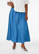 Maxinederdel i TENCEL&trade; lyocell med denimlook, Bl&aring;, Model image number 2