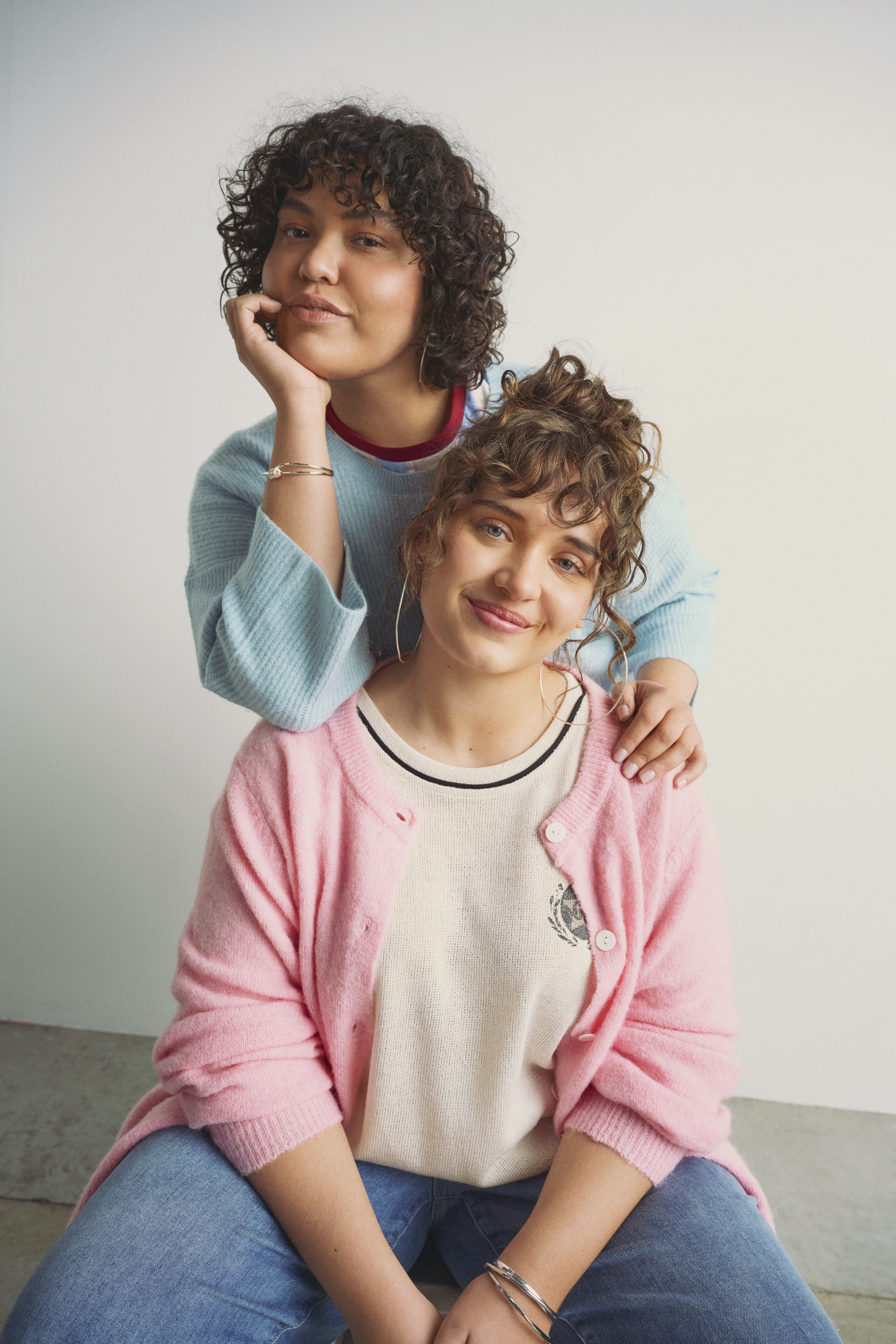 Zizzi Farverige strik, , Model