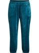 L&oslash;se bukser i velour, Gr&oslash;n, Packshot image number 0