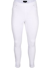 Jeggings med h&oslash;j talje, Hvid