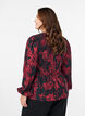 Bluse med smock og lange &aelig;rmer, Sort, Model image number 2