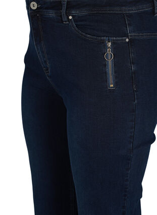 Regular fit Gemma jeans med høj talje, Dark blue, Packshot image number 2