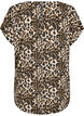 Kortærmet bluse med leopardprint, Leopard AOP, Packshot image number 1