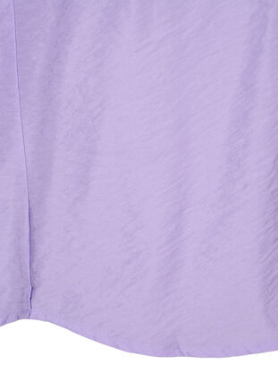 Kortærmet bluse i viskose, Violet Tulip, Packshot image number 3