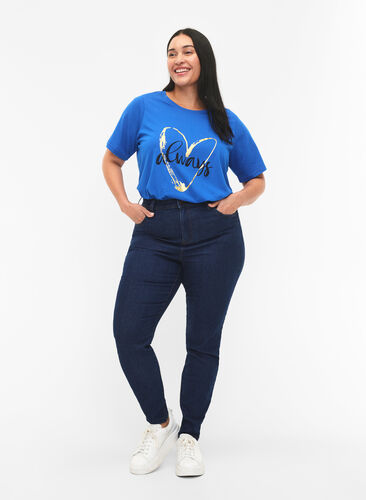 FLASH - T-shirt med motiv, Princess Blue, Model image number 2