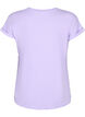 Kort&aelig;rmet t-shirt i bomuldsblanding, Lilla, Packshot image number 1