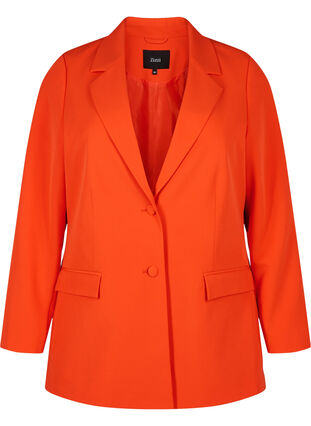 Klassisk blazer med knaplukning, Orange.com, Packshot image number 0