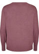 Strikbluse med rund hals, Lyser&oslash;d, Packshot image number 1