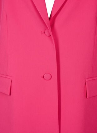 Klassisk blazer med knaplukning, Pink Yarrow, Packshot image number 2