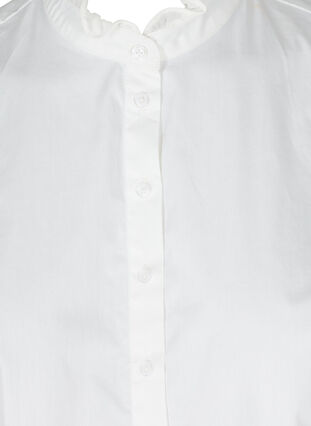 Løs skjortekrave med flæsekant, Bright White, Packshot image number 2