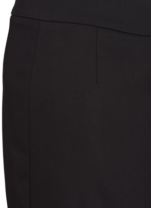 Klassisk nederdel i bomuldsmix, Black, Packshot image number 2