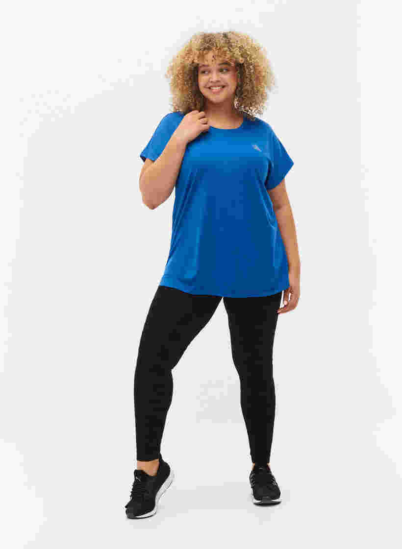 Kortærmet trænings t-shirt, Lapis Blue, Model image number 2