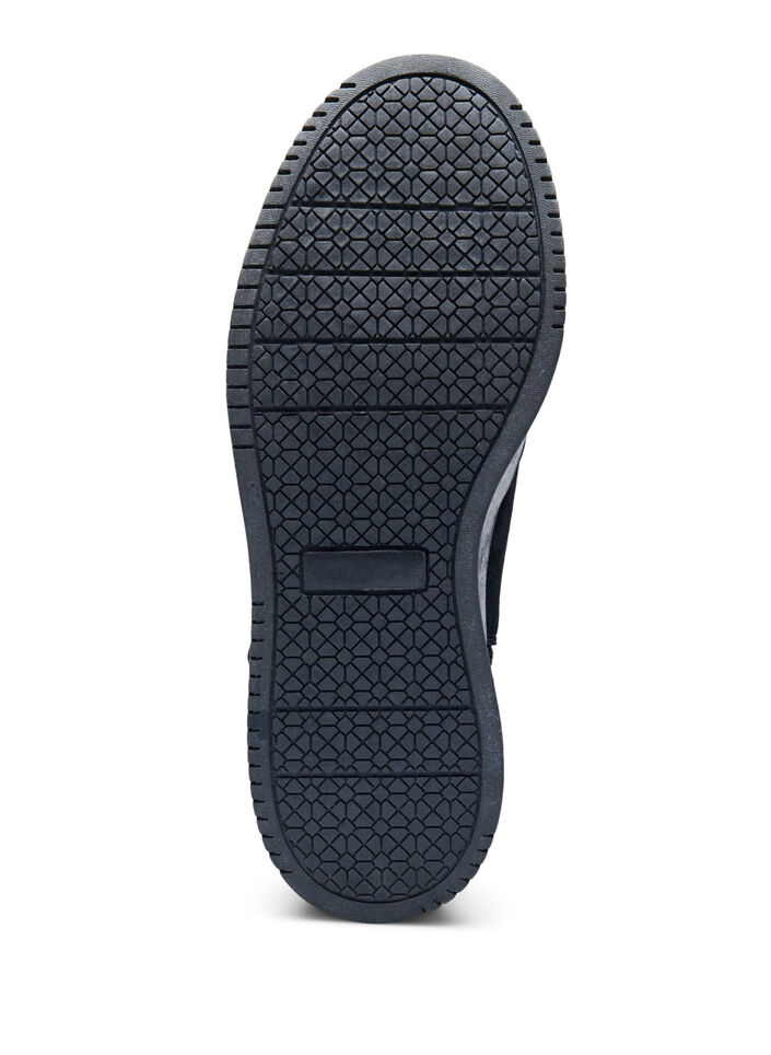 Wide fit - Kort støvle i ruskind, Black, Packshot image number 5